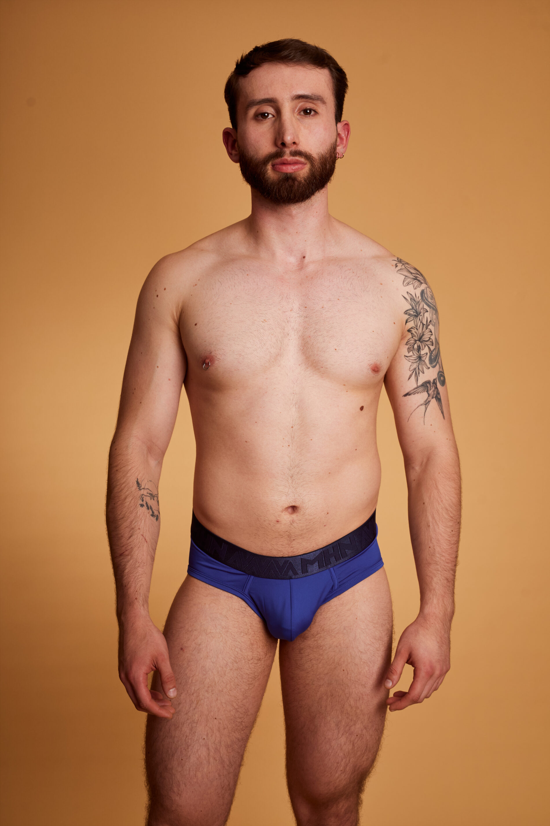 Brief Bikini Microfibra Mar Profundo Elástico Azul Oscuro