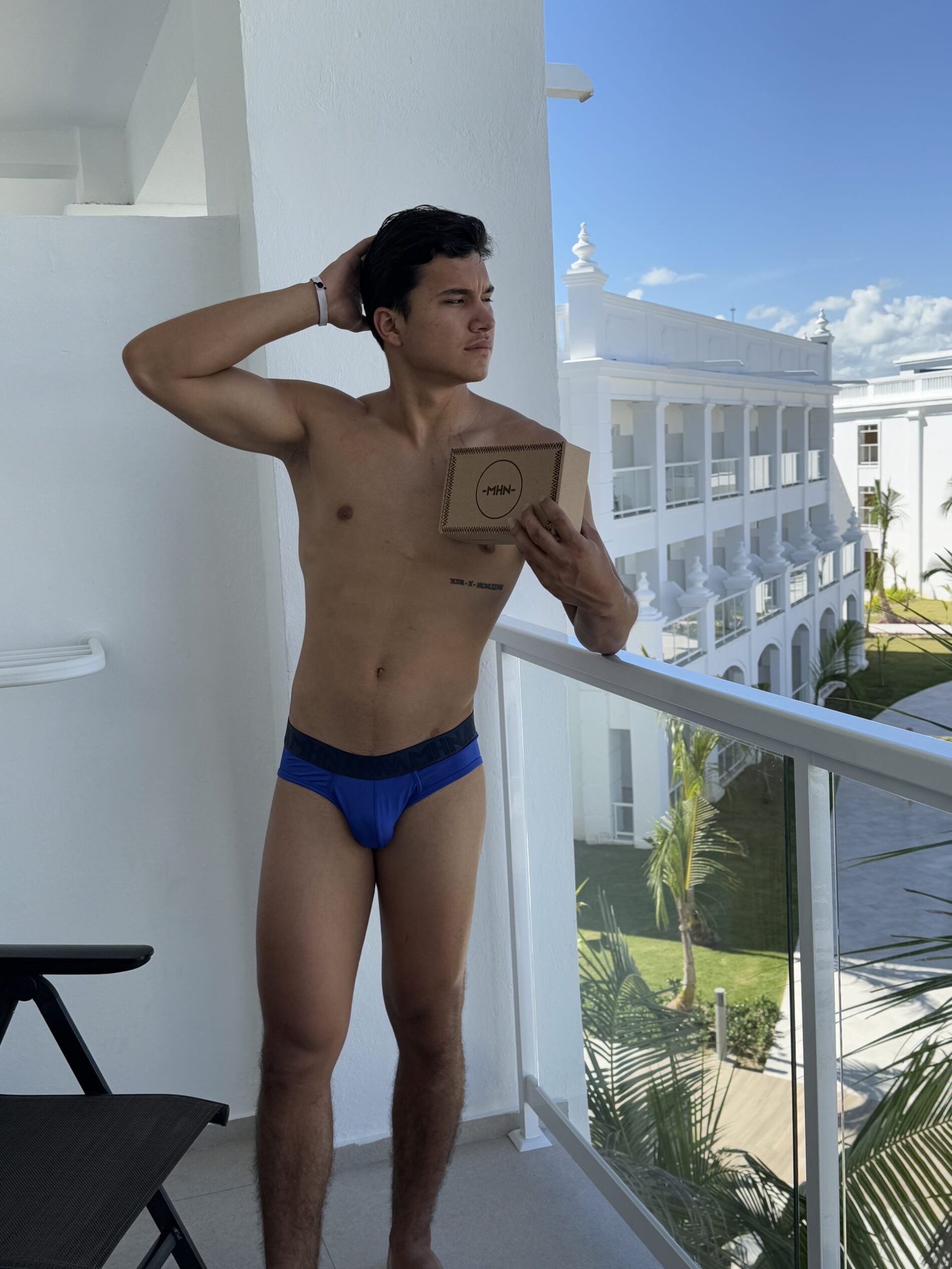 Brief Bikini Microfibra Mar Profundo Elástico Azul Oscuro