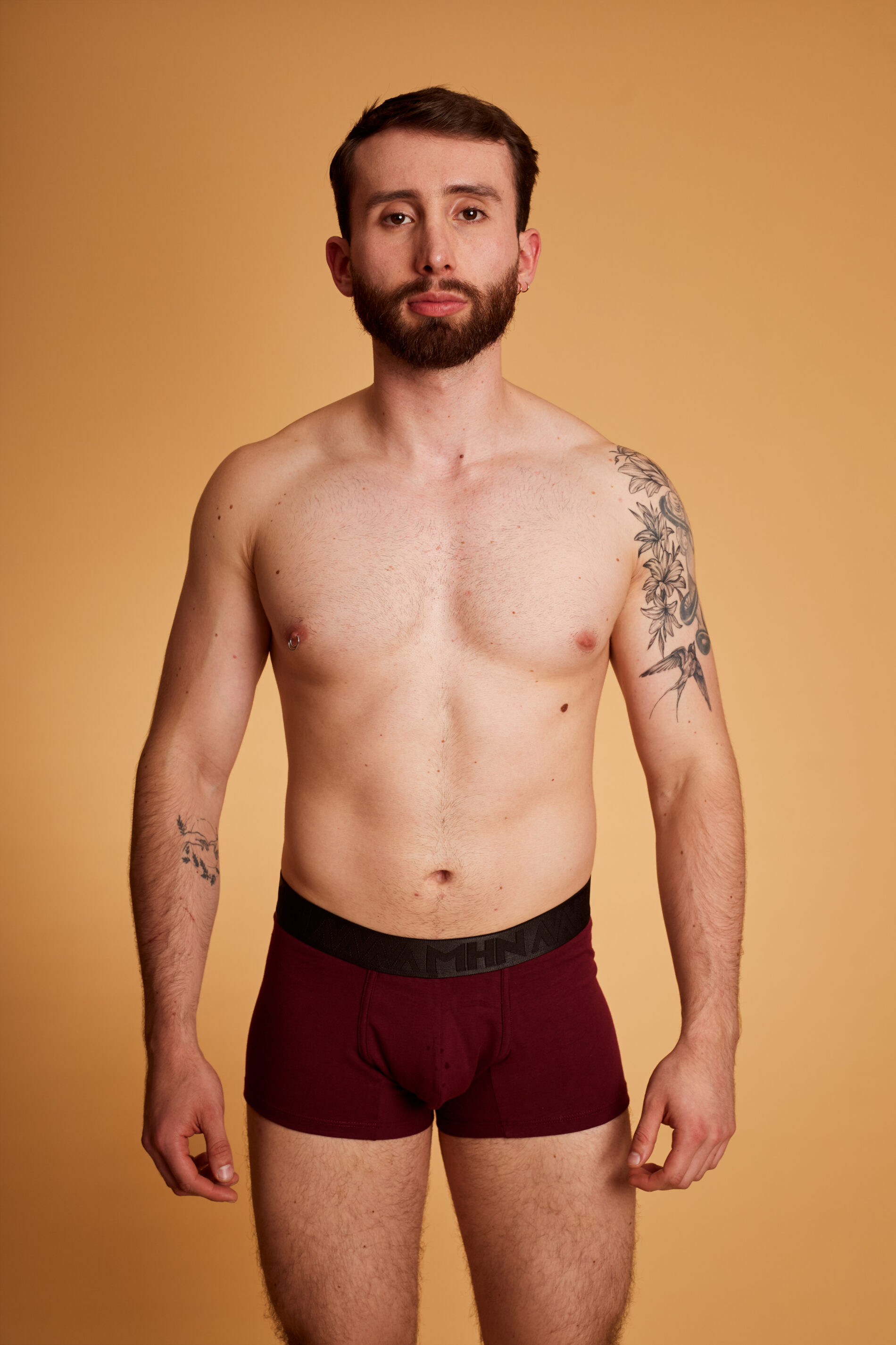 Boxer Trunk Merlot Elástico Negro