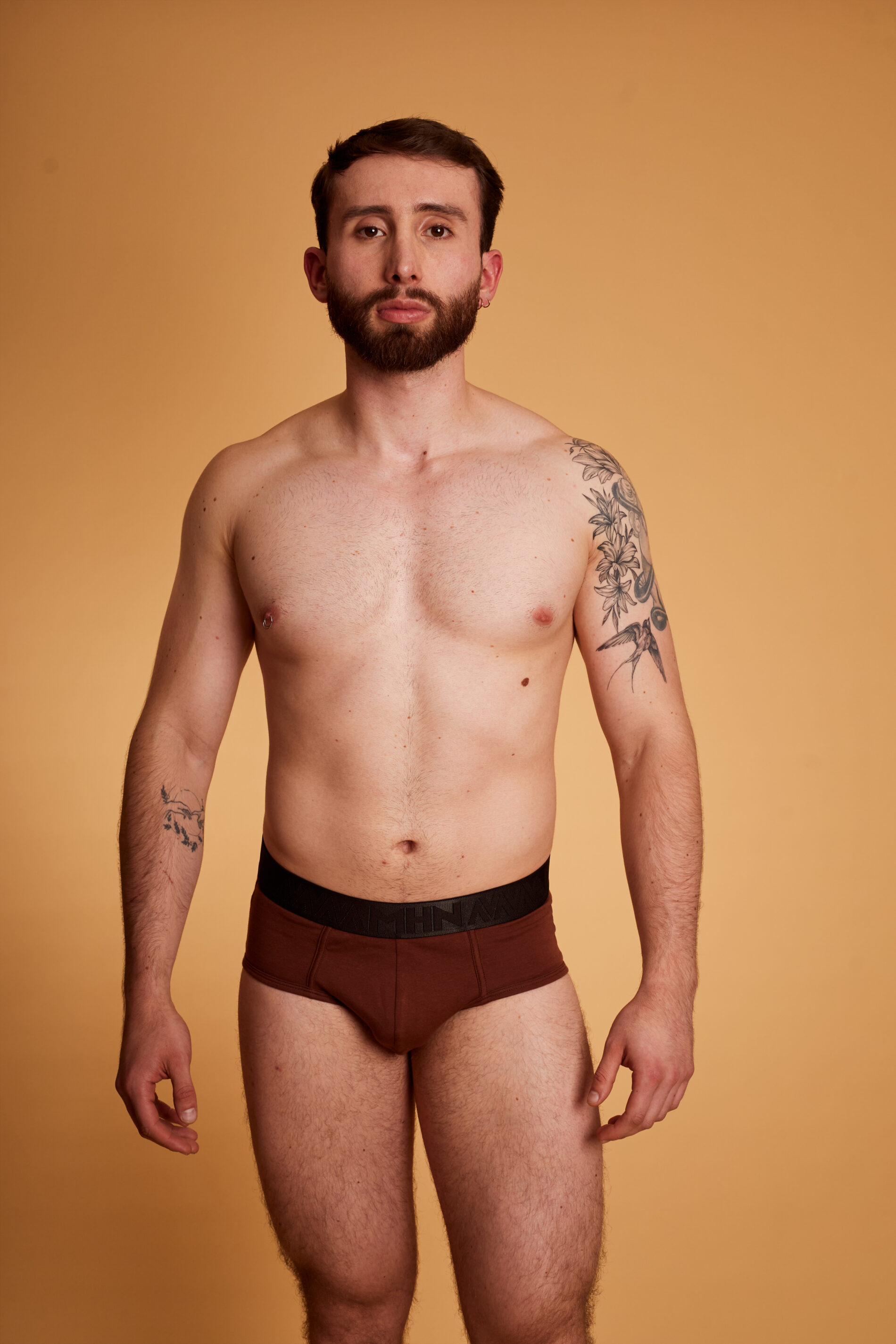 Brief Sueño Terracota Elástico Negro