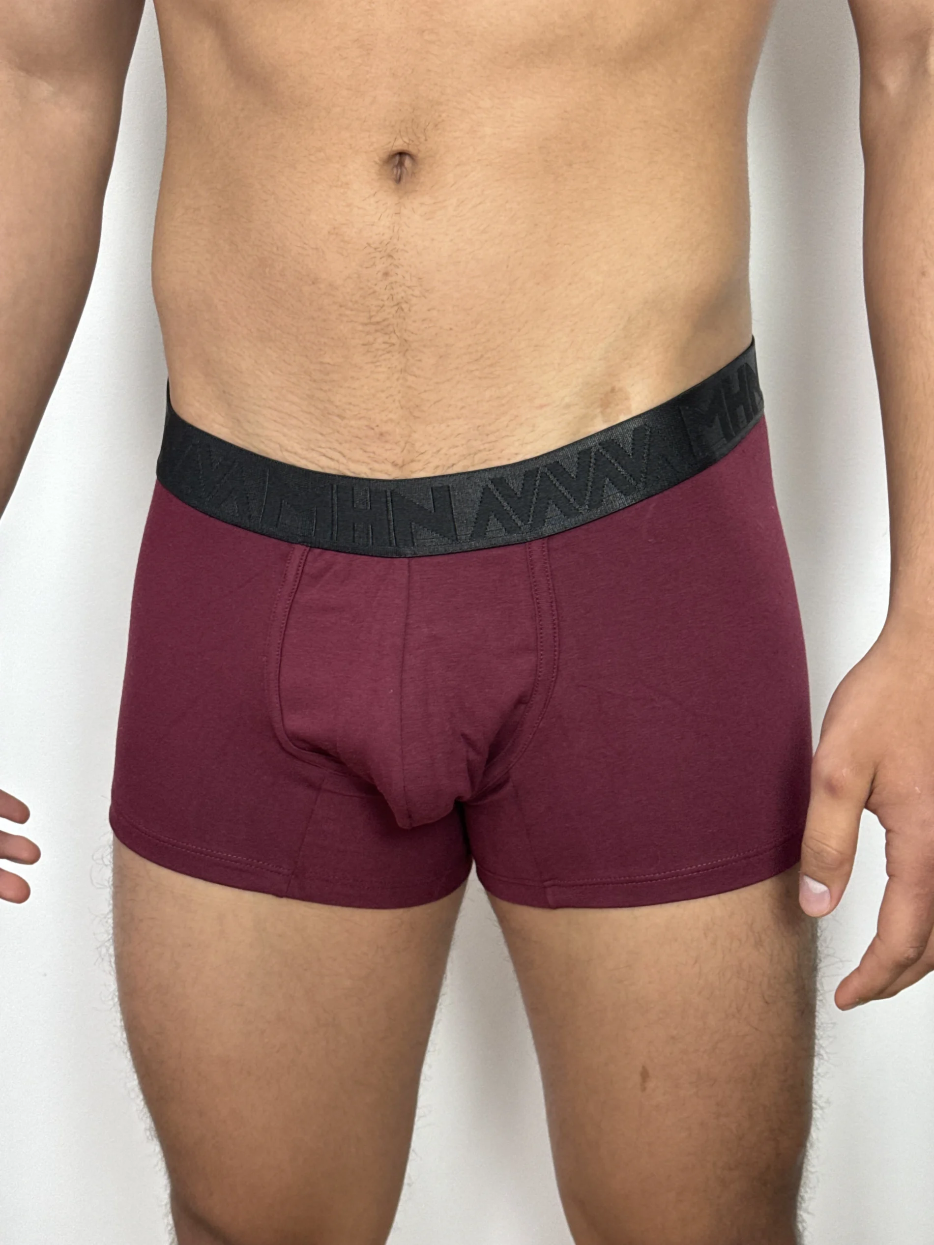 Boxer Trunk Merlot Elástico Negro