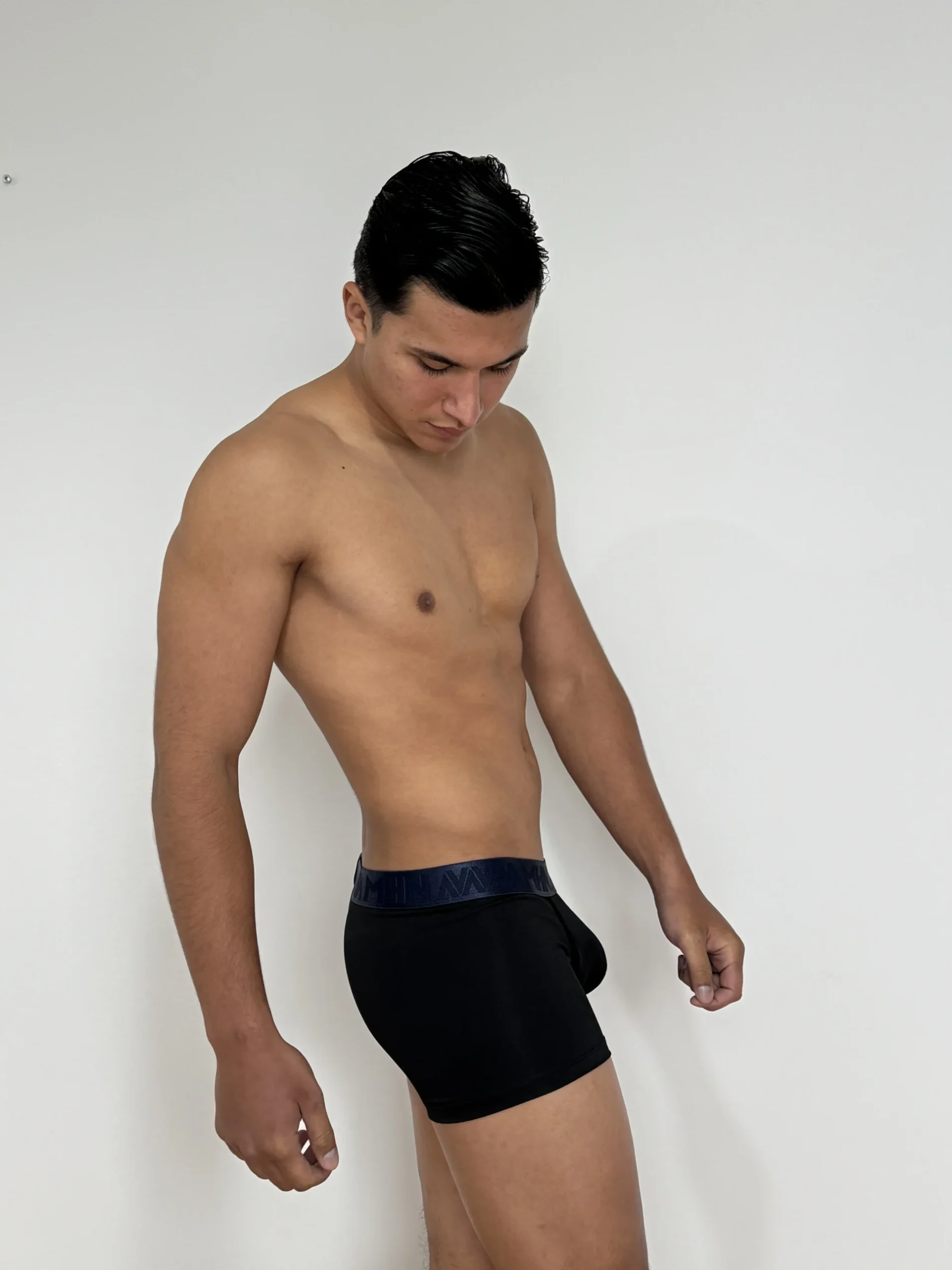 Boxer Trunk Media Noche Elastico Azul Oscuro