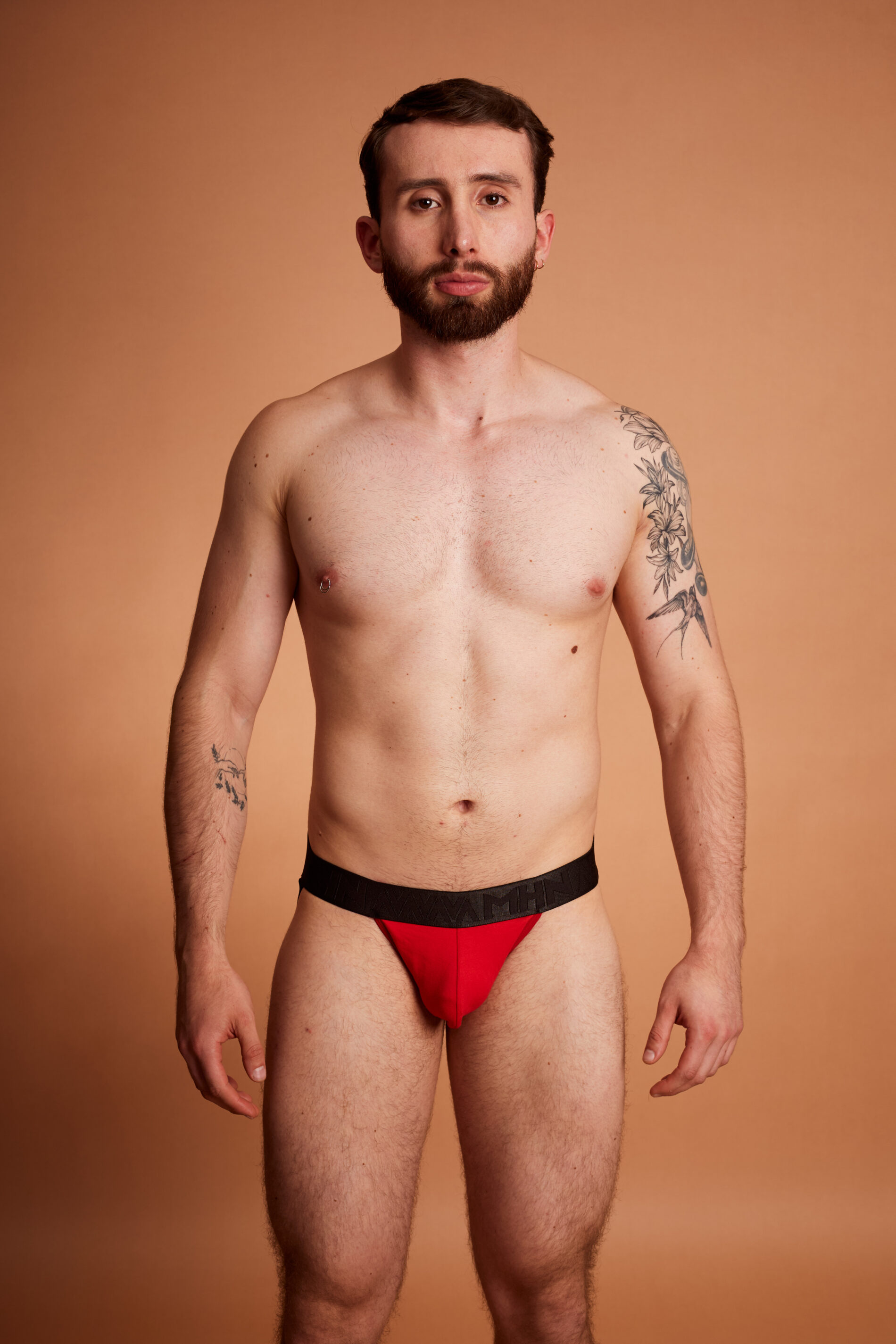 Jockstrap Rojo Fuego Elástico Negro