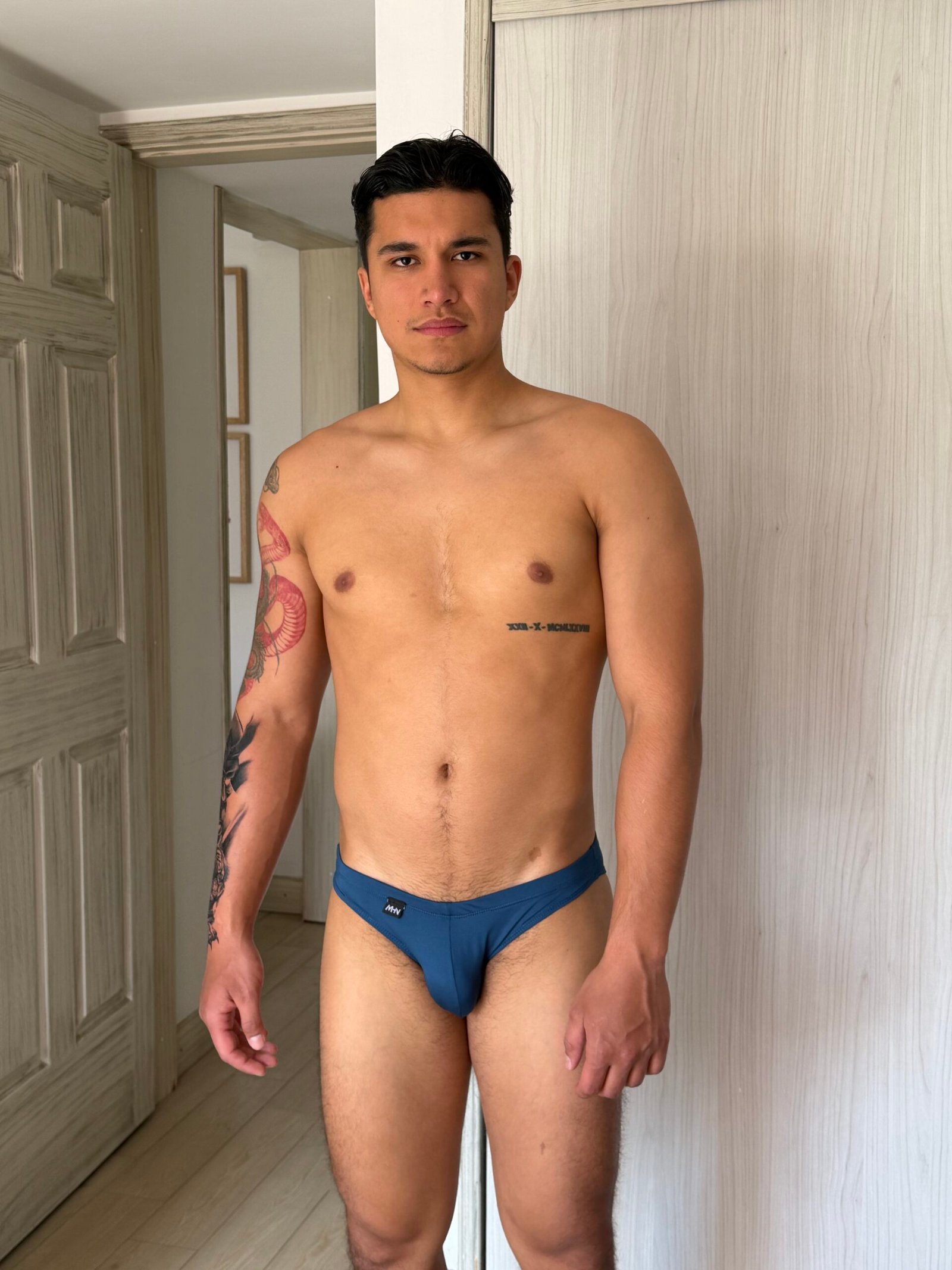 Tanga Narizona Microfibra Azul Petróleo